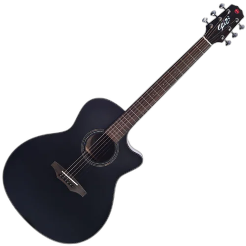 Violão Eletroacústico Seizi Supreme Ryu Cutaway Black Top com Tampo Ovangkol Sólido Pré Fishman Sonitone e Bag Armor 10360537